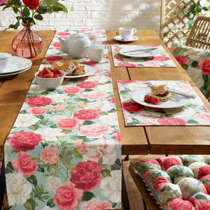 Bavlněný běhoun na stůl 33x220 cm Rose Garden – RHS obraz