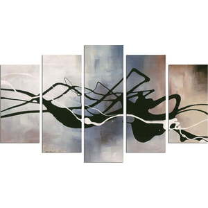 Vícedílný obraz Black Lines, 110 x 60 cm obraz