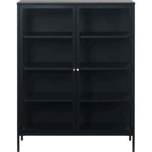 Černá kovová vitrína 110x140 cm Carmel – Unique Furniture obraz