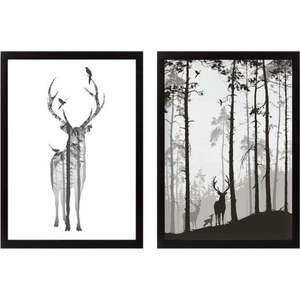 Obrazy v sadě 2 ks 34x44 cm Deer – Wallity obraz