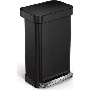 Pedálový ocelový odpadkový koš 45 l – simplehuman obraz