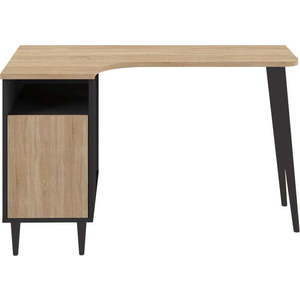 Rohový pracovní stůl s deskou v dubovém dekoru 67x120 cm Nook – TemaHome obraz