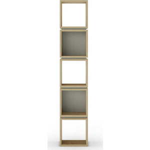 Knihovna v dekoru dubu v zeleno-přírodní barvě 32x167 cm Lofty – Marckeric obraz