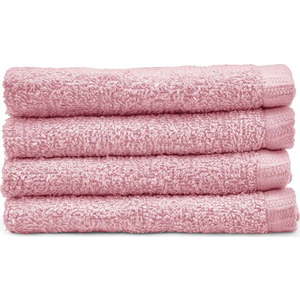 Růžové rychleschnoucí bavlněné ručníky v sadě 4 ks 30x30 cm Quick Dry – Catherine Lansfield obraz