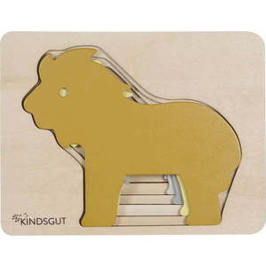 Dřevěné dětské puzzle Kindsgut Lion obraz