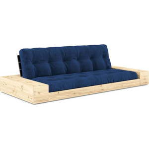 Modrá manšestrová rozkládací pohovka 244 cm Base – Karup Design obraz