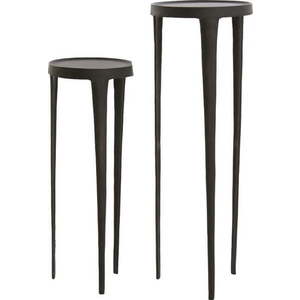 Kovové kulaté odkládací stolky v sadě 2 ks ø 35 cm Tobias – Light & Living obraz