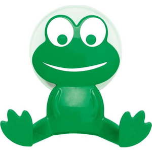 Zelený nástěnný háček Wenko Frog obraz