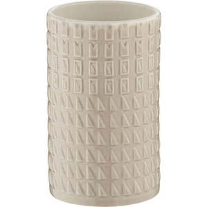 Béžový porcelánový kelímek na zubní kartáčky Kela Lenora obraz