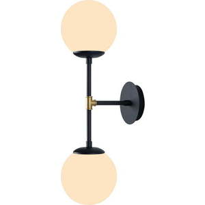 Černé nástěnné svítidlo Squid Lighting Kruva, délka 58 cm obraz