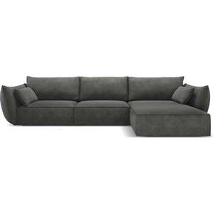 Šedá rohová pohovka (pravý roh) Vanda – Mazzini Sofas obraz