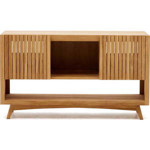 Nízká skříňka pod umyvadlo z teakového dřeva v přírodní barvě 140x80 cm Kuveni – Kave Home obraz