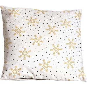 Dekorační polštář s vánočním motivem 45x45 cm Golden Snowflakes – Butter Kings obraz
