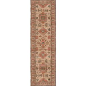 Ručně tkaný koberec s příměsí juty v růžové a terakotové barvě 60x230 cm Lana Jute – Flair Rugs obraz