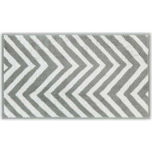 Bílo-šedý bavlněný ručník 33x33 cm Chevron – Foutastic obraz
