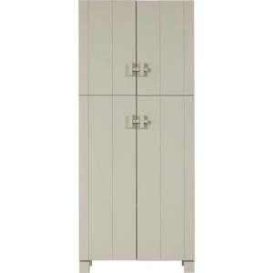 Světle šedá šatní skříň z borovicového dřeva 90x210 cm Mees – Basiclabel obraz