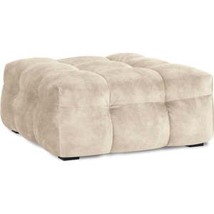 Béžový sametový puf Windsor & Co Sofas Vesta obraz