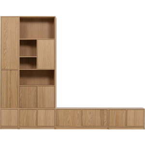 TV sestava v dekoru dubu v přírodní barvě 304x243 cm Modulair – vtwonen obraz