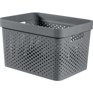 Šedý úložný košík Curver Infinity Dots, 17 l obraz