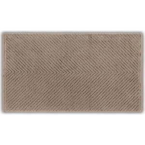 Hnědý bavlněný ručník 71x40 cm Chevron - Foutastic obraz