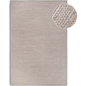 Béžový ručně tkaný koberec s příměsí vlny 190x280 cm Pradesh Linen White – Elle Decoration obraz