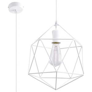 Bílé závěsné svítidlo Nice Lamps Donato obraz