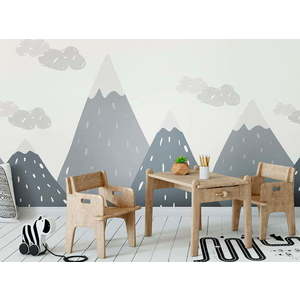 Nástěnná samolepka Ambiance Scandinavian Giant Mountains Dinka obraz