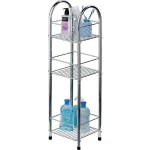 Šedý koupelnový regál 22x81 cm – Premier Housewares obraz