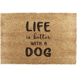 Rohožka z kokosového vlákna 60x90 cm Life Is Better With a Dog – Artsy Doormats obraz