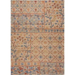 Ručně tkaný koberec s příměsí juty v přírodní barvě 120x170 cm Taylor Patchwork – Flair Rugs obraz