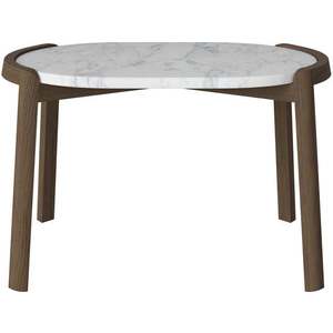 Konferenční stolek Mix 66 x 41 cm, více variant - Bolia Varianta: Grey/white marble | Dark oiled oak, Solid | v. 42 cm obraz