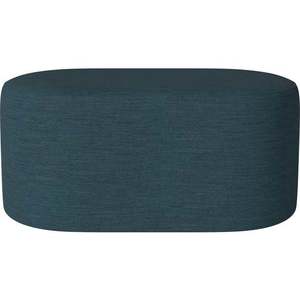 Puf Zyl oválný - 50 x 90 cm, více variant - Bolia Varianta: Baize - Smooth weave, Dust Blue obraz