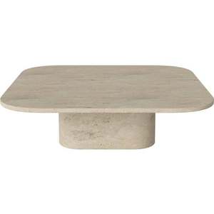 Konferenční stolek Eida 100 x 100 cm, více variant - Bolia Varianta: Sand Travertine, výška 28 cm obraz