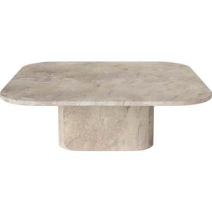 Konferenční stolek Eida 100 x 100 cm, více variant - Bolia Varianta: Beige marble, výška 32 cm obraz