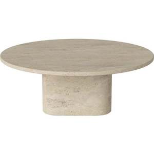 Konferenční stolek Eida Ø90 cm, více variant - Bolia Varianta: Sand Travertine, výška 32 cm obraz