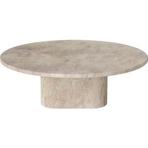 Konferenční stolek Eida Ø90 cm, více variant - Bolia Varianta: Beige marble, výška 28 cm obraz