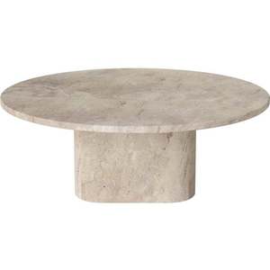 Konferenční stolek Eida Ø90 cm, více variant - Bolia Varianta: Beige marble, výška 32 cm obraz