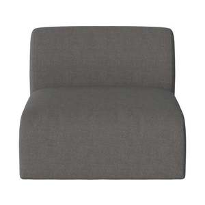 Křeslo Núvol Small Back - Přídavný modul Bolia Varianta: Soil - Smooth weave, Dark Grey obraz