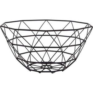 Černá mísa na ovoce PT LIVING Diamond, ⌀ 30 cm obraz