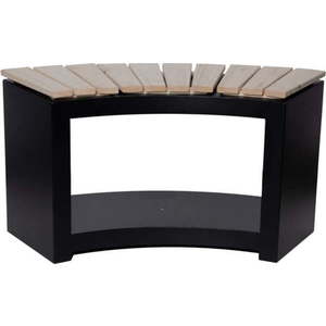 Černá zahradní lavice Curved – Esschert Design obraz