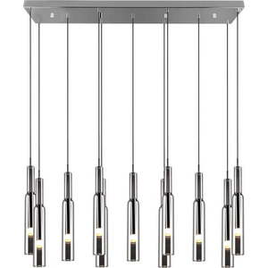 LED závěsné svítidlo se skleněným stínidlem ve stříbrné barvě Lucent – Trio Select obraz