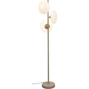 Krémová stojací lampa se skleněným stínidlem (výška 161 cm) Sapporo – it's about RoMi obraz