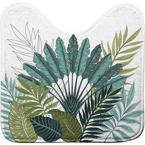 Bílo-zelená WC koupelnová předložka 45x45 cm Panazio – douceur d'intérieur obraz