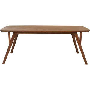 Hnědý jídelní stůl s deskou z akácie 100x220 cm Quenza – Light & Living obraz