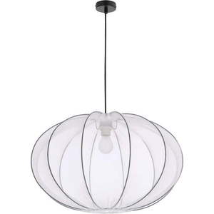 Bílé závěsné svítidlo s textilním stínidlem ø 60 cm Mellow – Candellux Lighting obraz