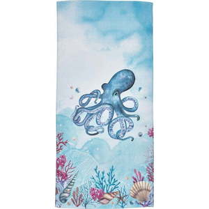 Modrá bavlněná plážová osuška 76x160 cm Octopus – Catherine Lansfield obraz