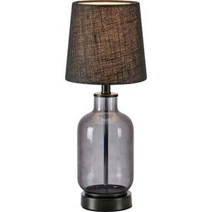 Černá stolní lampa se stínidlem z juty (výška 43 cm) Costero – Markslöjd obraz
