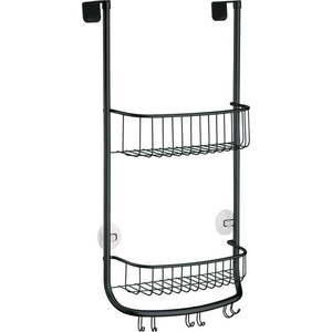 Černý závěsný koupelnový organizér iDesign Forma, 30 x 65 cm obraz