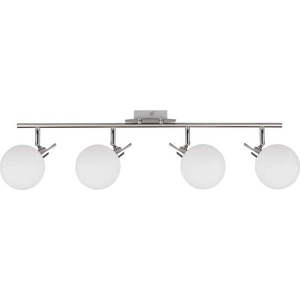 Stropní svítidlo ve stříbrné barvě se skleněným stínidlem 12x82 cm Ghost – Candellux Lighting obraz