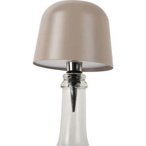 Béžová LED stolní lampa na lahev s kovovým stínidlem (výška 13 cm) Cone Hat LED – Leitmotiv obraz
